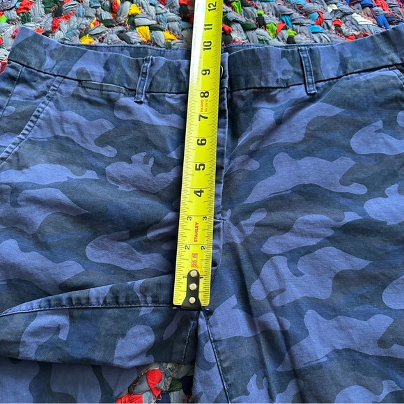 Khakis By Gap Blue Camouflage Boyfriend Roll-Up Shorts Women’s Size 8 Bermudas - Picture 15 of 16